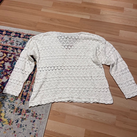 ⚠️ Vintage vibes crochet knit sweater - Picture 4 of 5